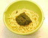 ランチに♪　梅と大葉ジェノベーゼのパスタ作り方5写真