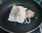 焼きうどん　風　お好み焼き　白菜＆葱作り方2写真