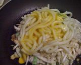 焼きうどん　風　お好み焼き　白菜＆葱作り方5写真
