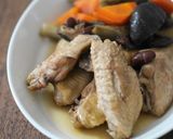 鶏手羽と金時豆、根菜の煮込み作り方7写真