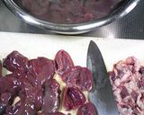 にんにく&生姜de鶏レバーの味噌煮作り方1写真