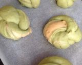 抹茶ときな粉のねじりパン作り方11写真