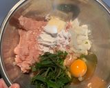 簡単ヘルシー大葉つくね作り方2写真