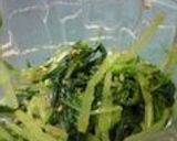 水菜のごま辛子醤油和え作り方6写真