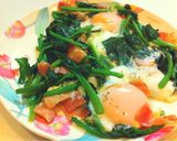 とろ～り半熟卵 ＊ ほうれん草ソテー作り方7写真