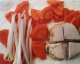 春キャベツと鶏ハムのスパイシーなスープ作り方2写真