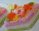 ☆ひし形のお寿司ケーキ＠ひなまつりに♪☆作り方10写真