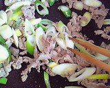 豚肉と長ネギのパスタ〜柚子胡椒風味〜作り方4写真