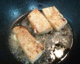 かじきのオリーブオイル焼　青菜添作り方3写真