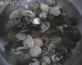 酔いどれあさりの和風スパ(〃´Д`)作り方1写真