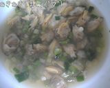 酔いどれあさりの和風スパ(〃´Д`)作り方3写真