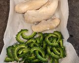 焼肉のたれで！ゴーヤとささみのごま油風味作り方2写真