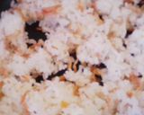 小エビと水菜のチャーハン作り方3写真