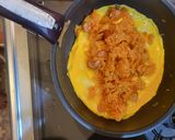 卵を乗せたチキンライス（オムライス）作り方10写真