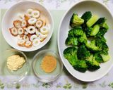 今夜の夕飯！ブロッコリー竹輪の和え物副菜作り方1写真