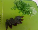 ピータン豆腐の水菜かけ作り方3写真