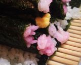 簡単♪梅の花巻き寿司作り方4写真