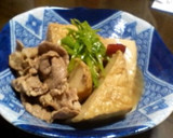 豚肉と厚揚げの含め煮作り方4写真