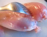 レンジでチン、漬けるだけ★鶏はむ★作り方1写真