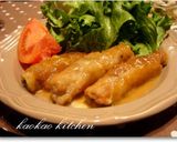チーズと大葉の豚肉巻き*照り焼き味で作り方7写真