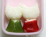 ひな祭り＊キティちゃんのお雛様＊キャラ弁作り方6写真