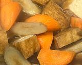 ブリ大根の煮汁を残してコク旨！根菜煮物作り方7写真