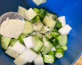 夏野菜の冷たい前菜 お茶うけ 中華サラダ作り方11写真