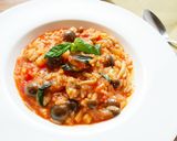 大豆ミートのソーセージでトマトリゾット♡作り方7写真