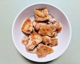 鶏肉とわさび菜のエスニックサラダ作り方3写真