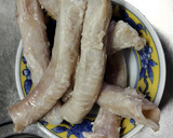 豚軟骨(食道)の塩こんぶ炒めと醤油炒め作り方3写真