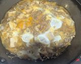 旨味しみしみ♪厚揚げのすき玉そぼろ丼作り方5写真