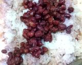 炊いたご飯に水煮小豆の後混ぜ赤飯作り方6写真
