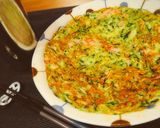 ＊ズッキーニとハムとチーズの洋風チヂミ＊作り方4写真