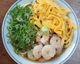 卵と海老のうどん作り方5写真