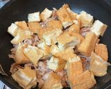 豚こまと厚揚げの中濃ソース炒め作り方3写真
