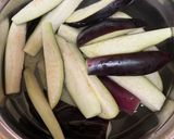 ノンオイル【なすと大豆ミート味噌煮】作り方2写真