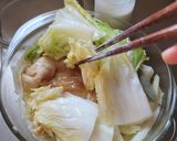 鶏むね肉と白菜の簡単レンチン旨々シチュー作り方5写真