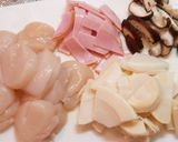 帆立と菜の花の中華ミルクあん作り方2写真