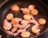 帆立と菜の花の中華ミルクあん作り方3写真