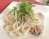 味付けはうどんスープだけの簡単焼きうどん作り方4写真
