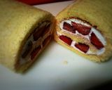 苺たっぷりロールケーキ★作り方13写真