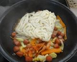 スパムとキムチのピリ辛焼うどん☆作り方4写真