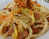 スパムとキムチのピリ辛焼うどん☆作り方6写真