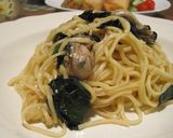 旨みたっぷり牡蠣とほうれん草の和風パスタ作り方8写真