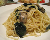 旨みたっぷり牡蠣とほうれん草の和風パスタ作り方8写真