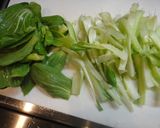 チンゲン菜とベーコンの★和風パスタ★作り方2写真
