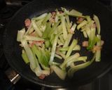 チンゲン菜とベーコンの★和風パスタ★作り方4写真