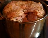 圧力鍋で手早く裏技・骨付ターキー(胸肉)作り方5写真