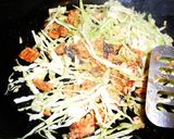 バター焼きそば～鮭と千切りキャベツ～作り方4写真