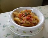 トマト＆バジル、ベーコンのパスタソース作り方8写真